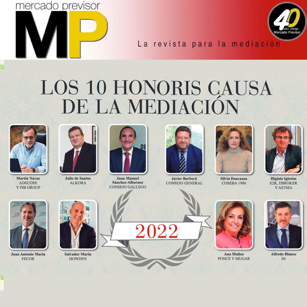 No podemos estar más entusiasmados al ver que Grupo Aseguranza , ha incluido a Ana Múñoz en su cuarta edición de Los Honoris Causa de la Mediación. En su número de enero, la revista #MercadoPrevisor ha escogido a los 10 mediadores más relevantes de 2022 y ha explicado uno por uno los motivos de dicha elección. Esto es lo que ha dicho de nuestra socia fundadora: